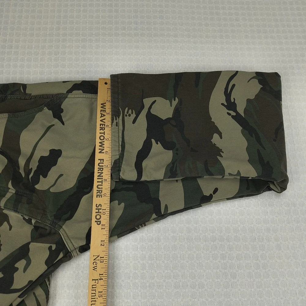 Wrangler Mens Relaxed Fit Fleece Lined Camo‎ Cargo Pants 30x30 Green 70FEW4M
